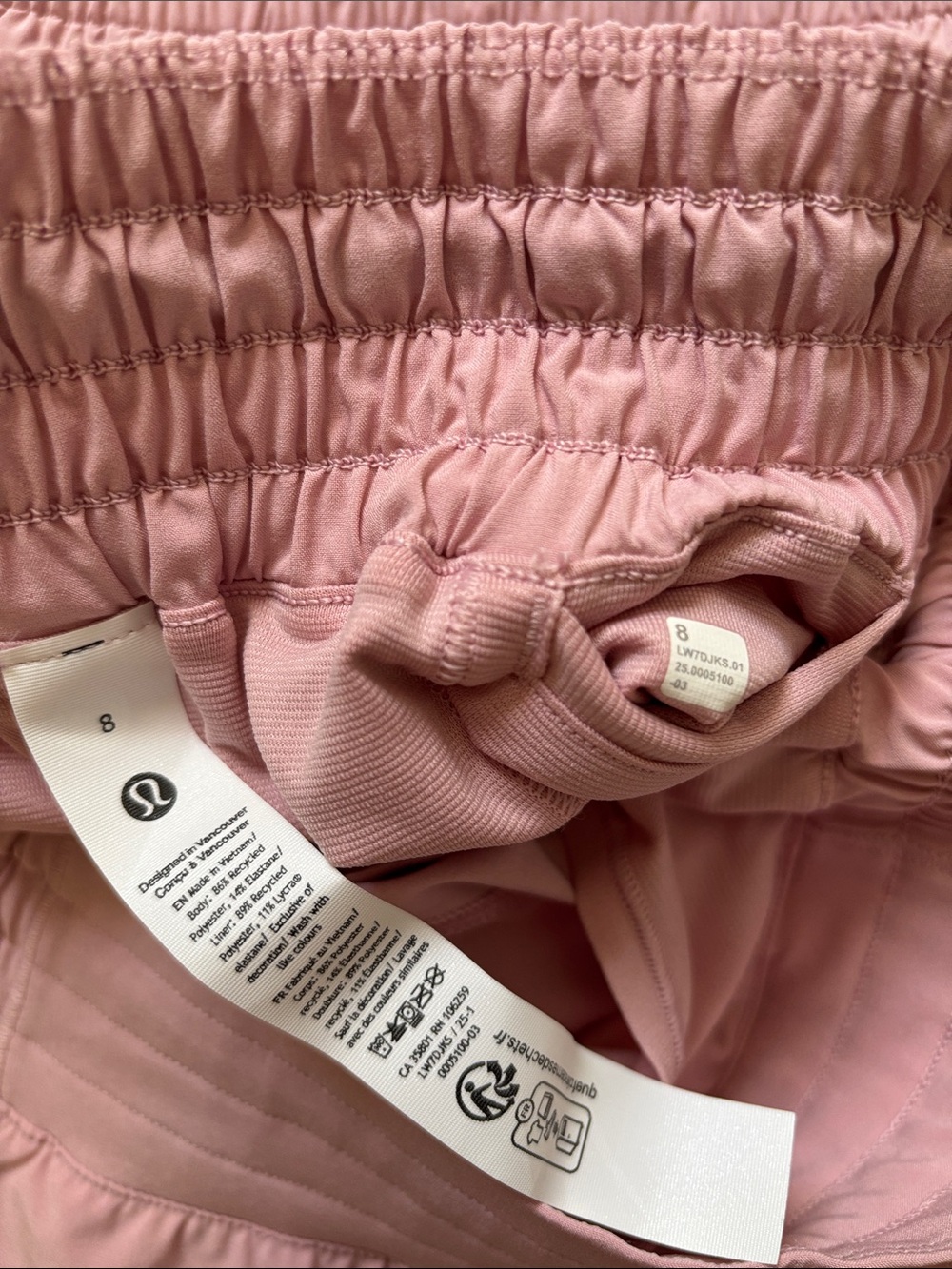 LULULEMON HOTTY HOT HR SHORTS 4” in PINK HAZE SZ 6,8,10 NWT - Picture 9 of 11